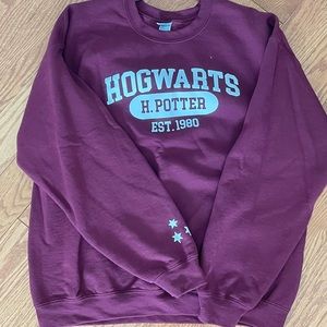 Burgundy Harry Potter crewneck sweatshirt
